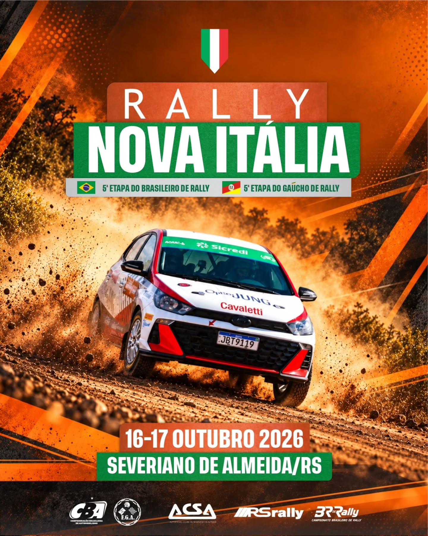 Banner do RALLY NOVA ITÁLIA 2026